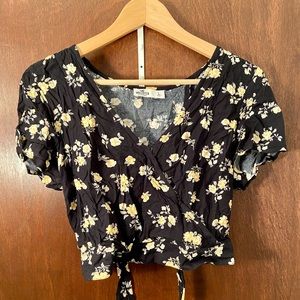 Hollister Floral matching blouse & skort